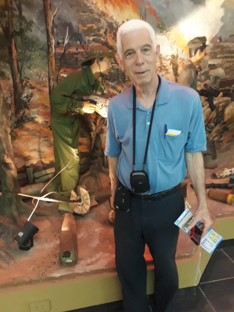 Mark at the battle of Lamson 719 museum in Xepon, note the sensor behind him
